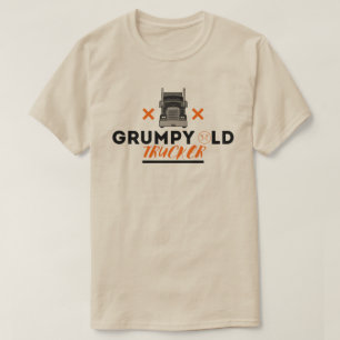 Camiseta Caminhoneiro Velho Grumpy - Citação Engraçada Para