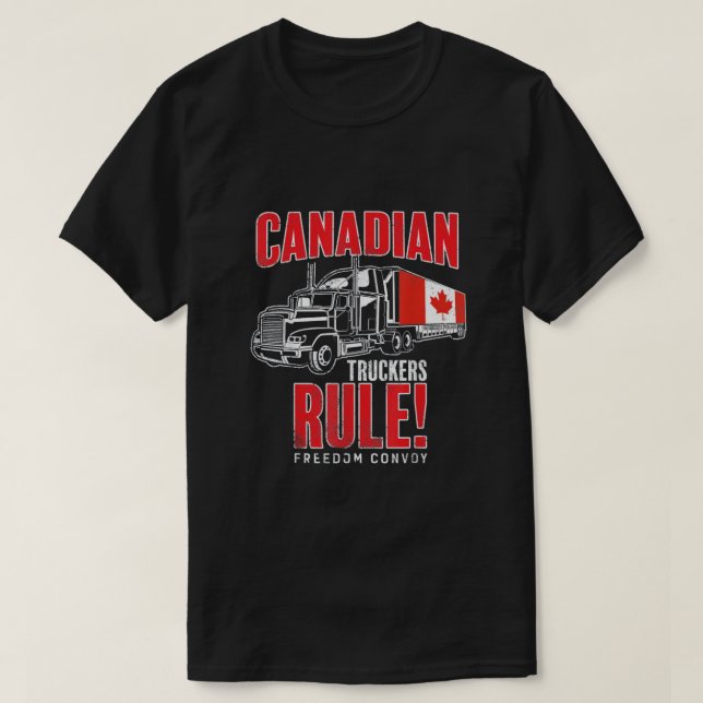 Camiseta Caminhoneiros canadenses (Frente do Design)