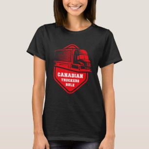 Camiseta Caminhoneiros Canadenses Rule Freedom 2022 Apoia N