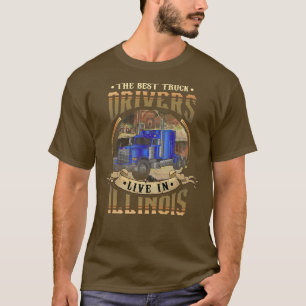 Camiseta Caminhoneiros engraçados, os melhores motoristas d