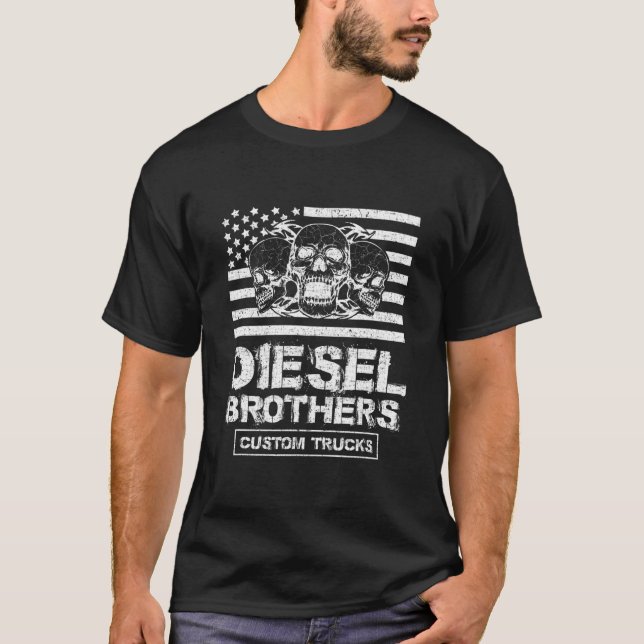Camiseta Caminhoneiros Personalizados dos Irmãos Diesel (Frente)