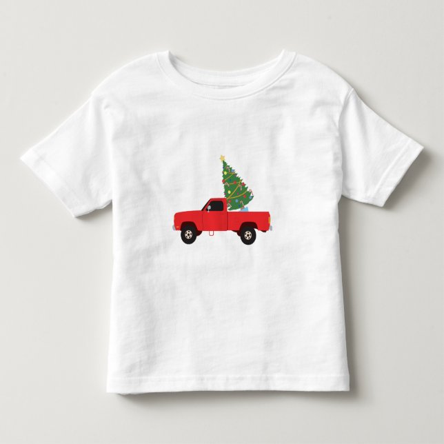 Camiseta Caminhonete com Árvore de Natal (Frente)