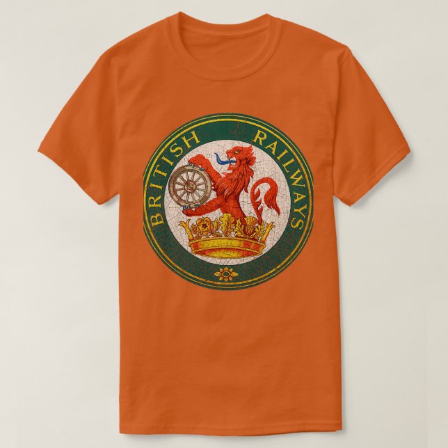 Camiseta Caminhos de ferro Britânicos 2 (Frente do Design)