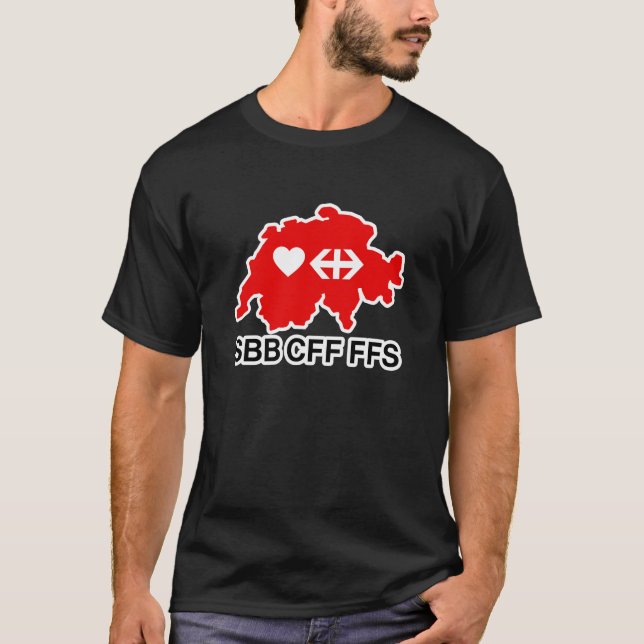 Camiseta Caminhos de ferro Federais Suíços - SBB (Frente)