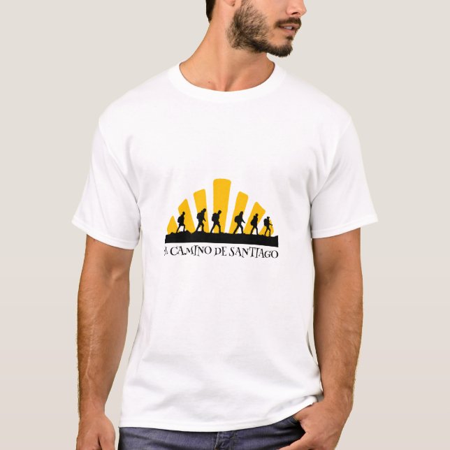 Camiseta Camino de Santiago A rua James 0041 (Frente)