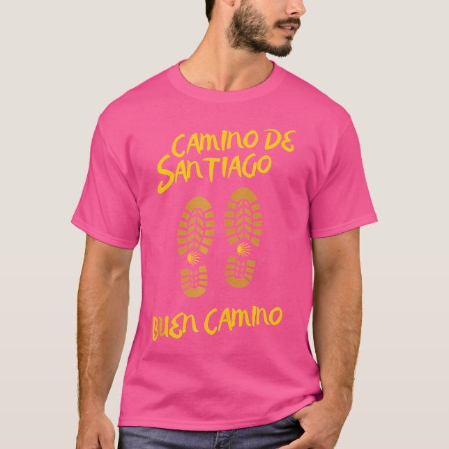 Camiseta Camino De Santiago Buen Camino Hiking Boots Souven (Frente)