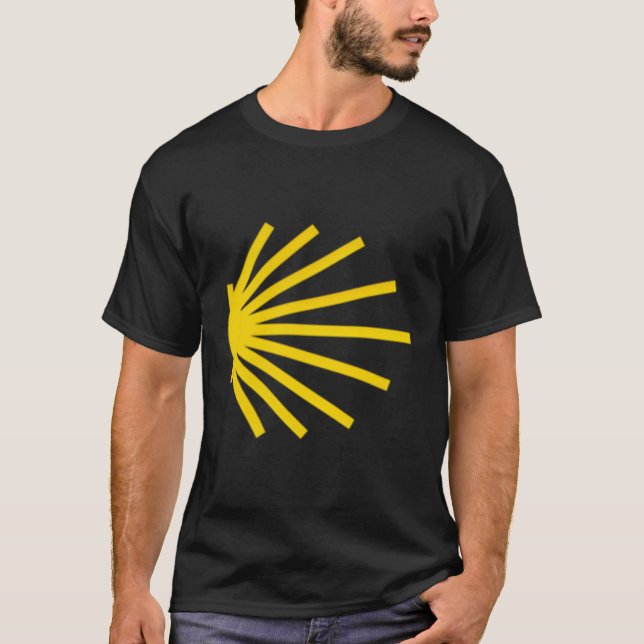 Camiseta Camino De Santiago Scallop Shell Trail Símbolo Poc (Frente)