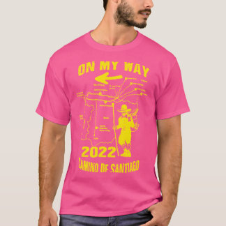 Camiseta Camino Des Santiago 2022 Way Of Rua. James Espanha