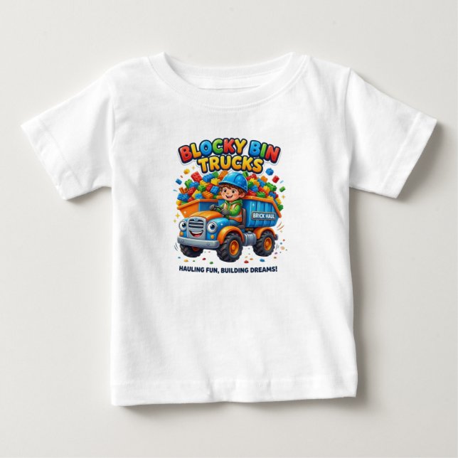 CAMISETA CAMIÕES DE LIXO EM BLOCO (Frente)