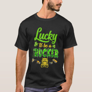 Camiseta Camionista Feliz da Irlanda Shamrock Shamrock, Rua