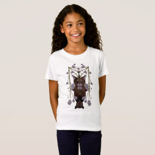 Camiseta Camisa-Ajustado fina das raparigas Raposa Voadora