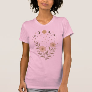Camiseta Camisa-Ajustado fina feminina do Jardim Grelha