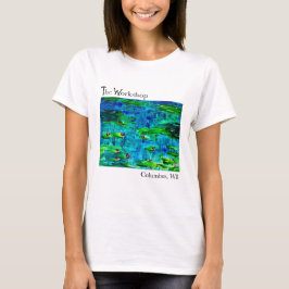 Camiseta Camisa-Arte legal Azul-Lilypad