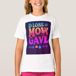 Camiseta "Camisa básica de mulher com 'MOW DLORE' S