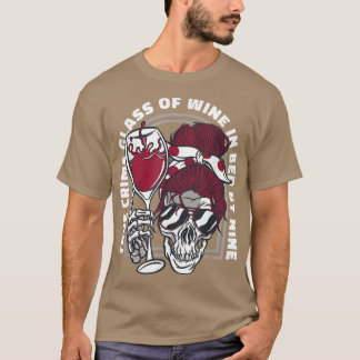 Camiseta Camisa-bebendo de álcool, T-Shirt, esqueleto