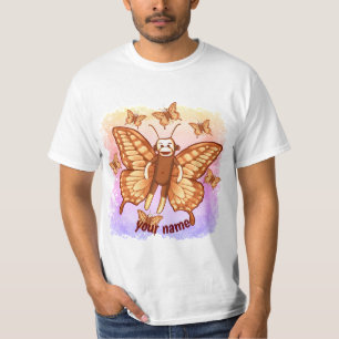 Camiseta Camisa-borboleta-macaco-meia
