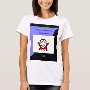 Camiseta Camisa-branca-básica de Halloween feminina
