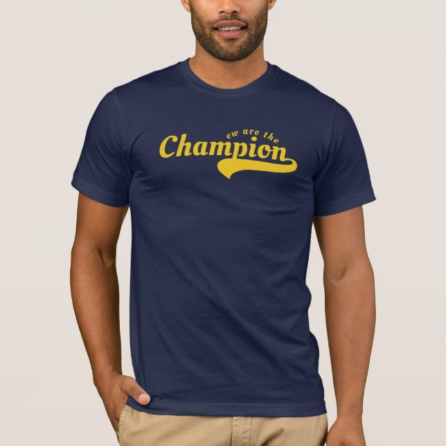 Camiseta Camisa-campeã - Estilo atende à força (Frente)