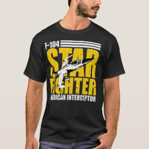 Camiseta Camisa-cartoon F 104 do Combatente da Força Aérea