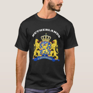 Camiseta Camisa-Casaco de-armas dos Países Baixos Tee Flag