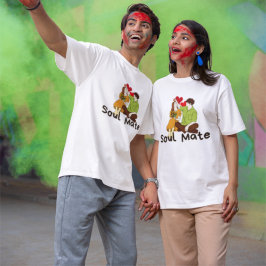 Camiseta Camisa-Casal de Alma - Romântico e felicidade