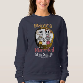 Camiseta Camisa-Casal Engraçado Skeleton