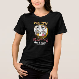 Camiseta Camisa-Casal Engraçado Skeleton