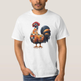 Camiseta Camisa-coquetel de retalhos