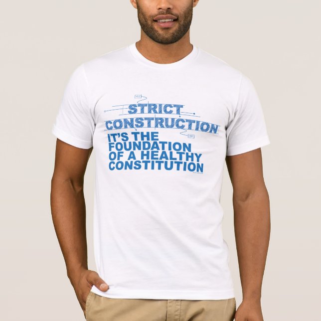 Camiseta "Camisa da construção restrita" (Frente)