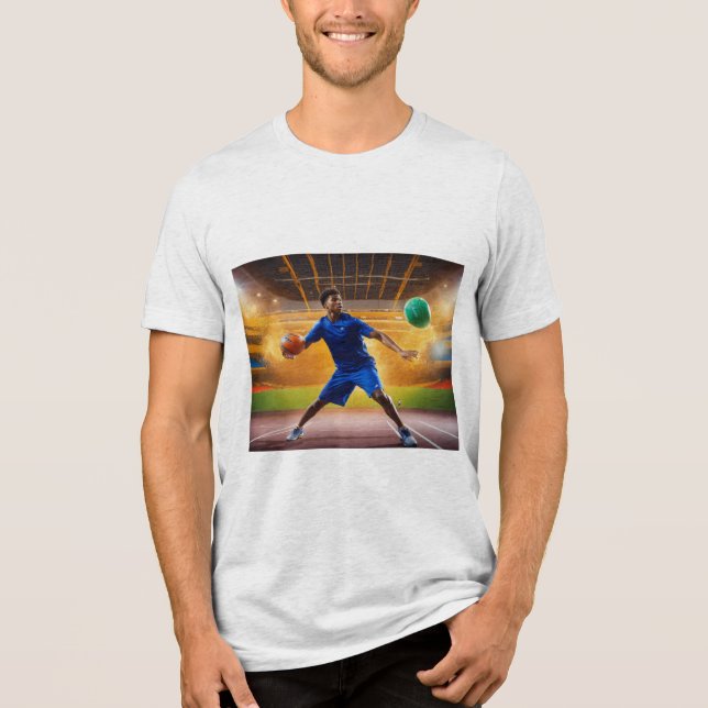 Camiseta "Camisa de algodão clássica masculina" "Tee f de g (Frente)