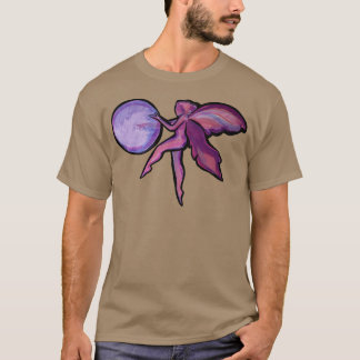 Camiseta Camisa-de-Arte Fada Rosa-Gelada