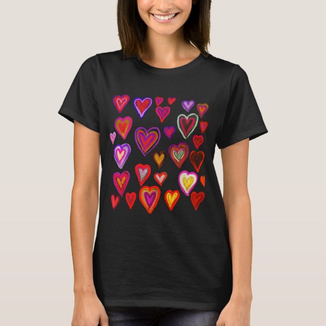 Camiseta Camisa-design colorida colorido (Frente)