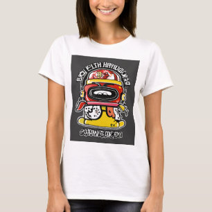 Camiseta "Camisa-Design de Cartoon Vibrante - Adicione Dive