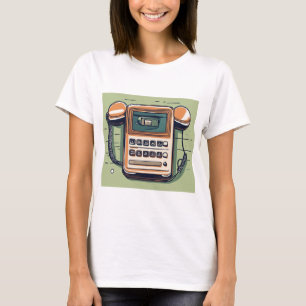 Camiseta "Camisa-Design de Telefone Desenhada à Mão - Trend