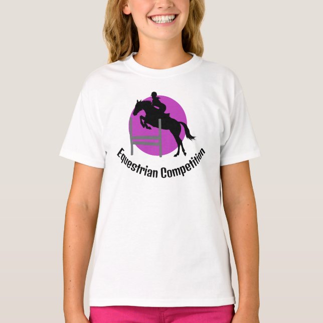 Camiseta Camisa-Design equestre (Frente)