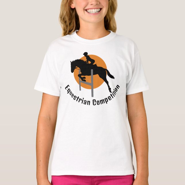 Camiseta Camisa-Design equestre (Frente)