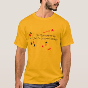 Camiseta Camisa, eu sou casado à grande mulher do mundo