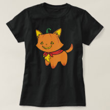 Camisa-Gatinho de abóbora