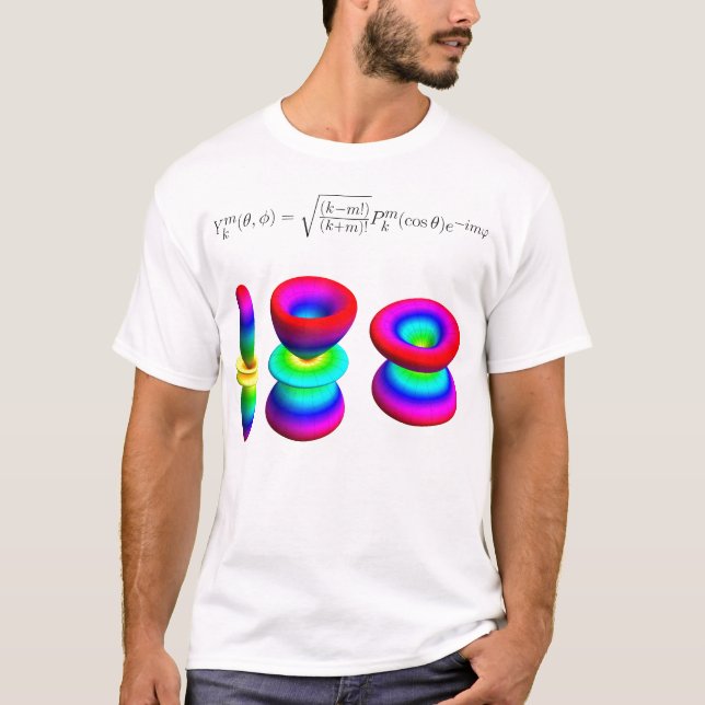 Camiseta camisa, harmónicos esféricos (Frente)