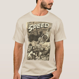 Camiseta Camisa-História em quadrinhos de velocidade de 19