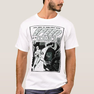 Camiseta Camisa-História em quadrinhos de velocidade de 194