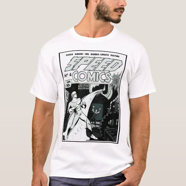 Camiseta Camisa-História em quadrinhos de velocidade de 194 (Frente)