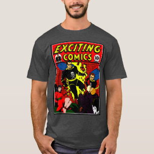 Camiseta Camisa-História em quadrinhos excitante da décad