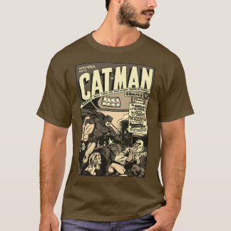 Camiseta Camisa-História em quadrinhos (monotone) CAT-MAN d