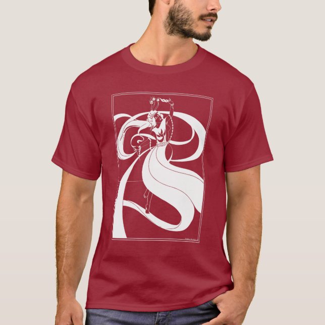 Camiseta Camisa: Ilustração de Beardsley (Frente)