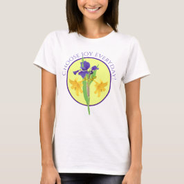 Camiseta Camisa-Impressão de-Arte Floral Vibrante