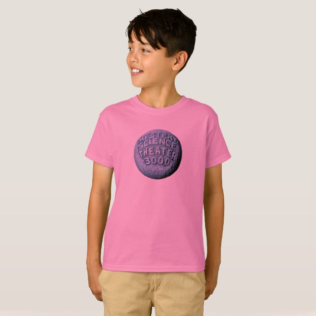Camiseta Camisa-Lua MST3K (Rosa) (Frente Completa)