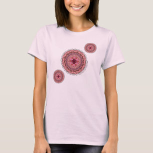 Camiseta Camisa-luz feminina do Dia de os namorados Lacy