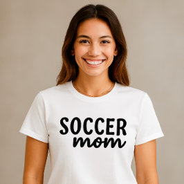 Camiseta Camisa-mãe de futebol - Design de script simples c