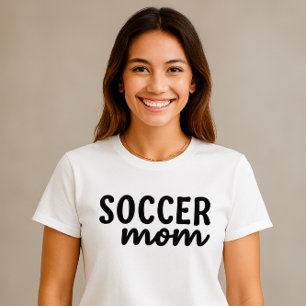 Camiseta Camisa-mãe de futebol - Design de script simples c